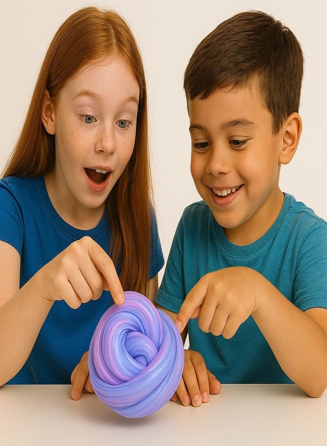 Juliana Fluffy Summer Stretchy Soft Combo Butter Slimes, Stress Relief Fun Putty Sludge Toy for Girls and Boys (Pack of 3-Free ativator) - Image 2